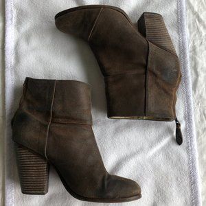 Rag & Bone Classic Newbury Booties - Brown Suede